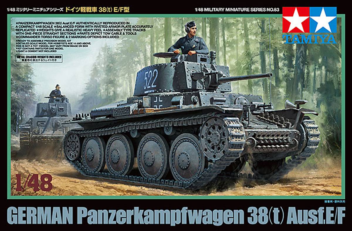 Tamiya 1/48 Panzer 38t. Ausf. E/F