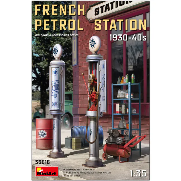 Hovedbilde MiniArt - 1/35 French Petrol Station 1930-40's