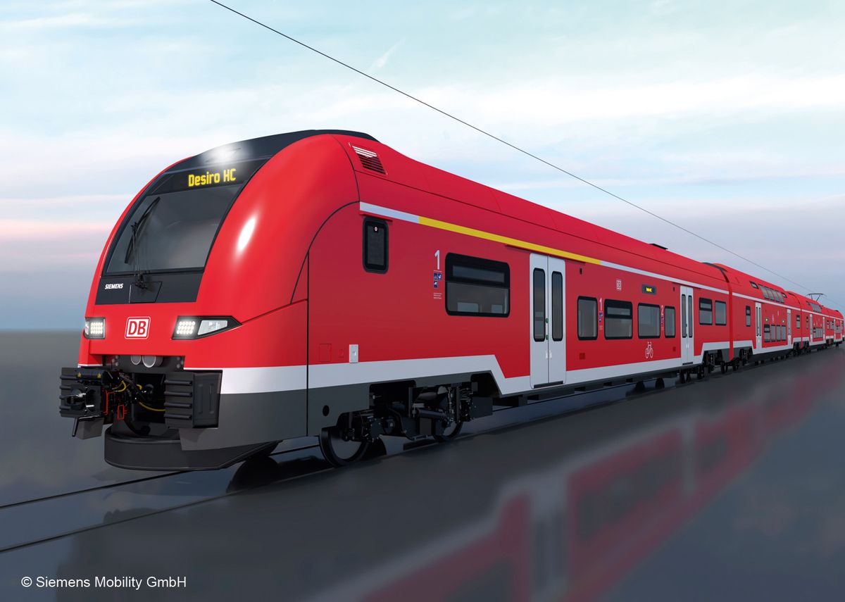 Märklin - DB Siemens Desiro HC elektrisk motorvognsett, digital med lyd og pantograf