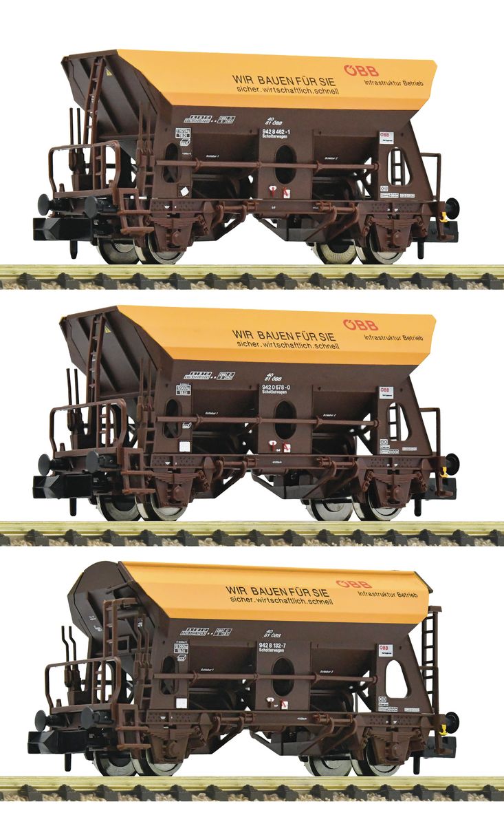 Fleischmann N-skala - ÖBB bunntømmingsvogner
