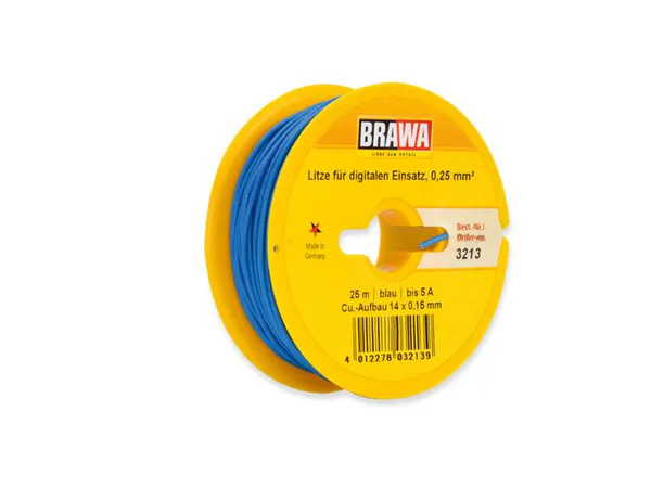 Hovedbilde Brawa - Ledning 0,25mm² , blå