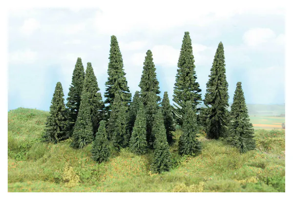 Hovedbilde Heki - Grantrær med flock, 100st. 5-14cm