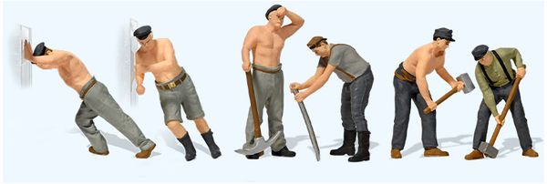 Hovedbilde Preiser - Figursett, skinnearbeidere